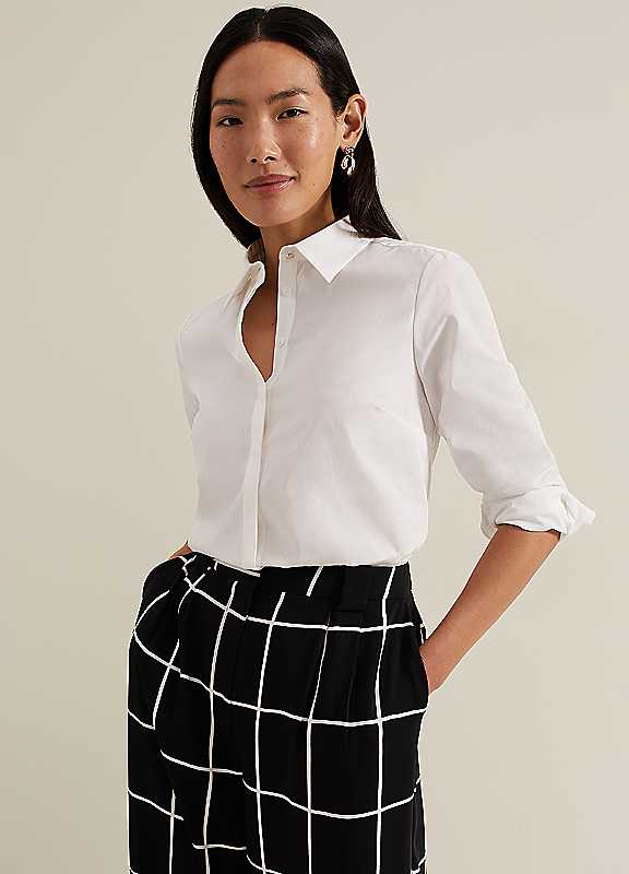 Phase Eight White The Shirt Size 14