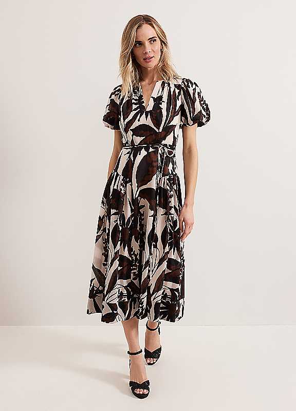Phase Eight Multi Zarah Printed Dress Size 10