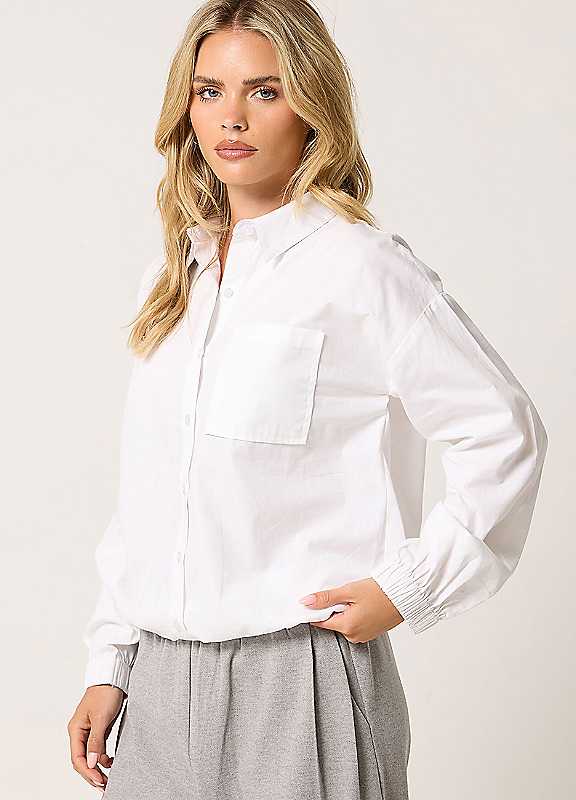 Pixiegirl Women's White Petite Cotton Shirt In | : Size 12 - Image 6