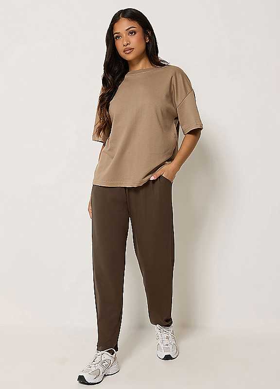 Pixiegirl Women's Chocolate Petite Harem Trousers In | Size: 10S - Image 6