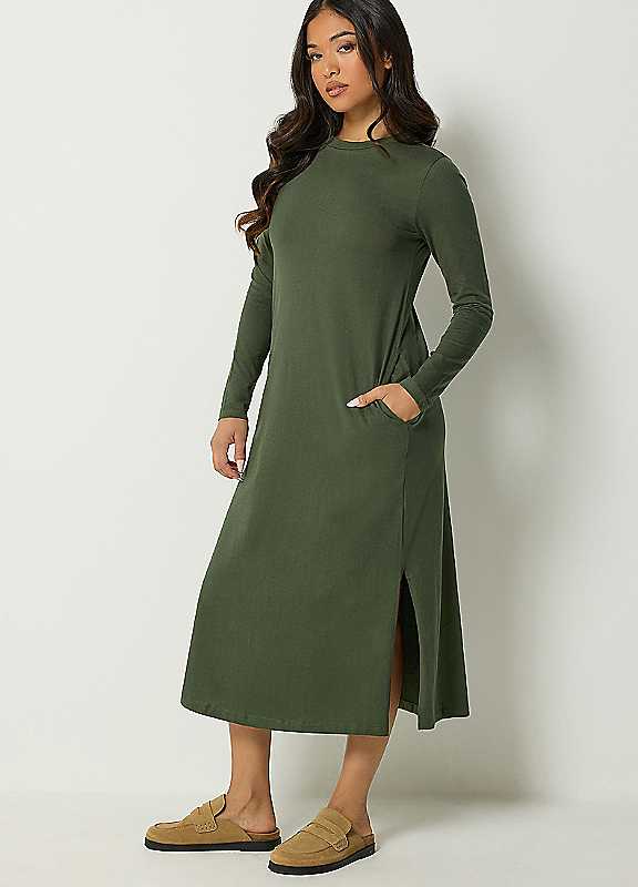 Pixiegirl Women's Green Petite Long Sleeve Maxi Dress In | Size: 6 - Image 6