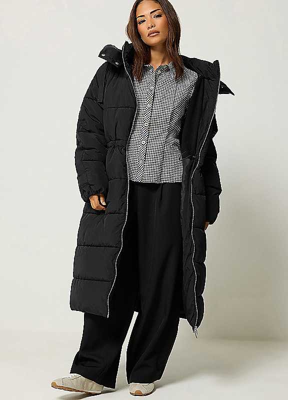 Pixiegirl Women's Black Petite Padded Coat In | : Size 16 - Image 2