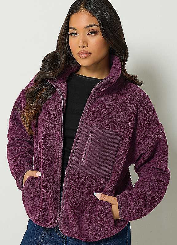 PixieGirl Petite Black Zip Through Fleece Petite - Image 7