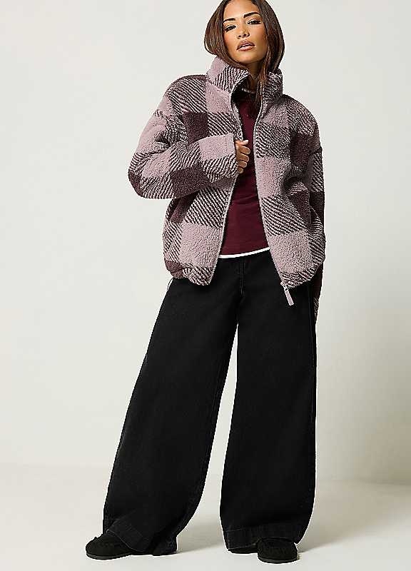 Pixiegirl Women's Purple Petite Zip Through Fleece - Image 3