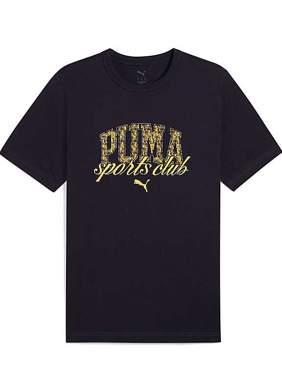 Puma Navy Class Graphic Tshirt Medium