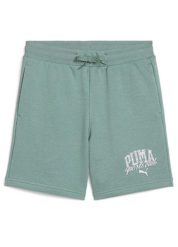 Puma Green Elasticated Waist Training Shorts 12Y Kids