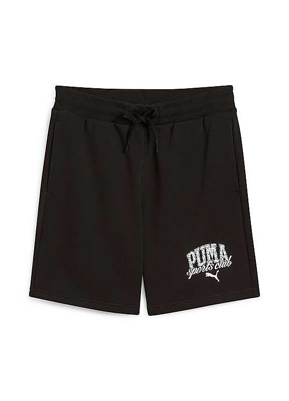 Puma Black Elasticated Waist Training Shorts 12Y Kids