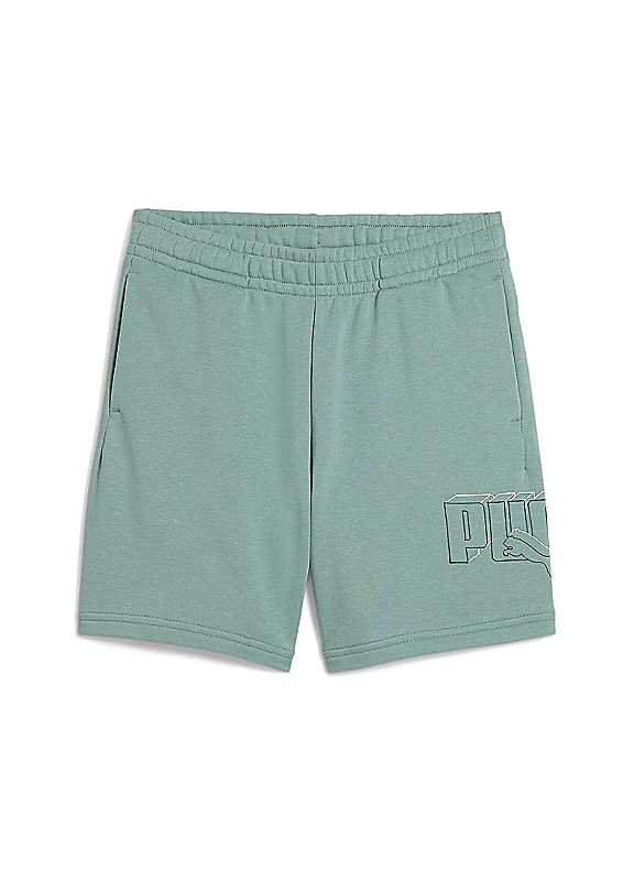 Puma Green Training Shorts 10Y Kids