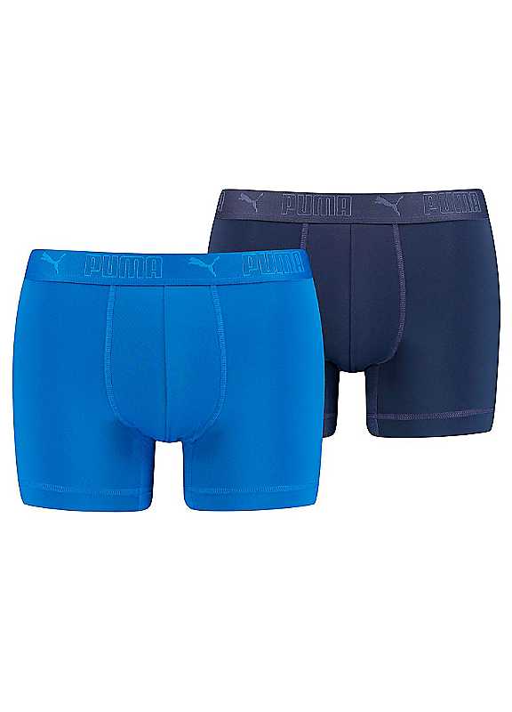 Puma Pack Of 2 Boxers Blue Multi