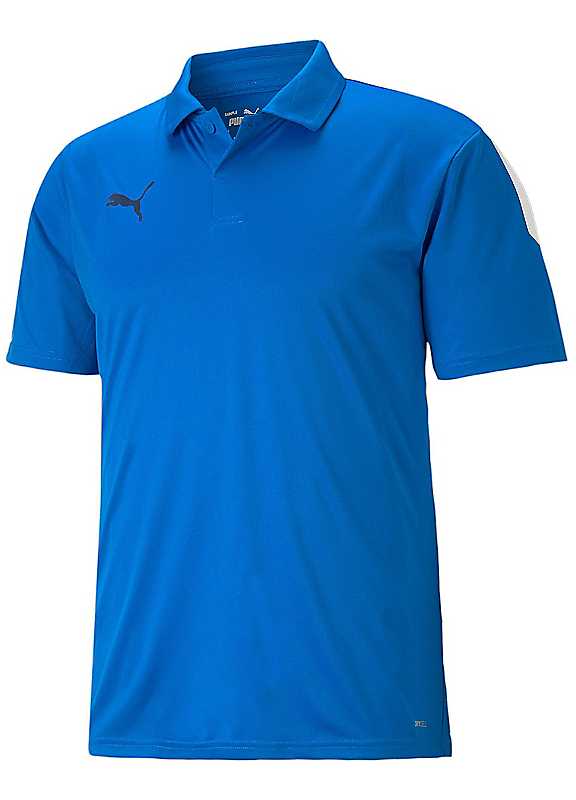 Puma Men's Electric Blue Short Sleeve Polo Shirt Medium