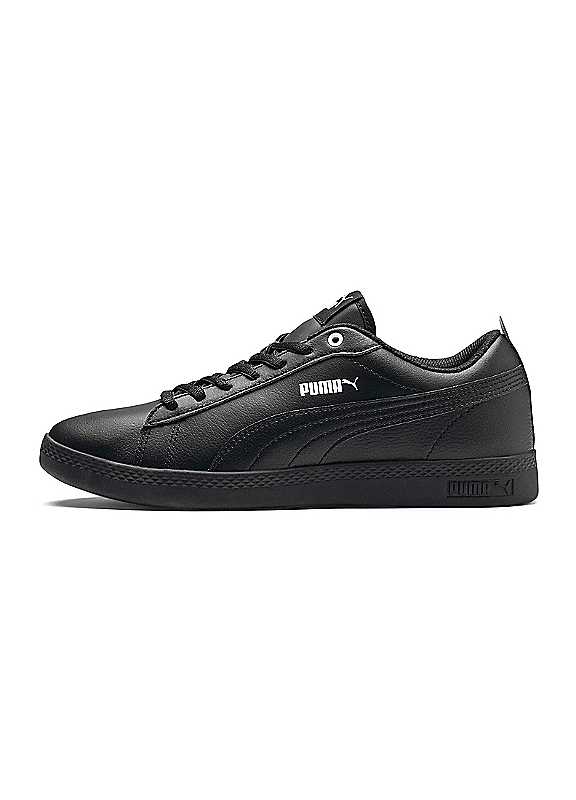 Puma Women's Black Smash V2 Trainers Size 8.5