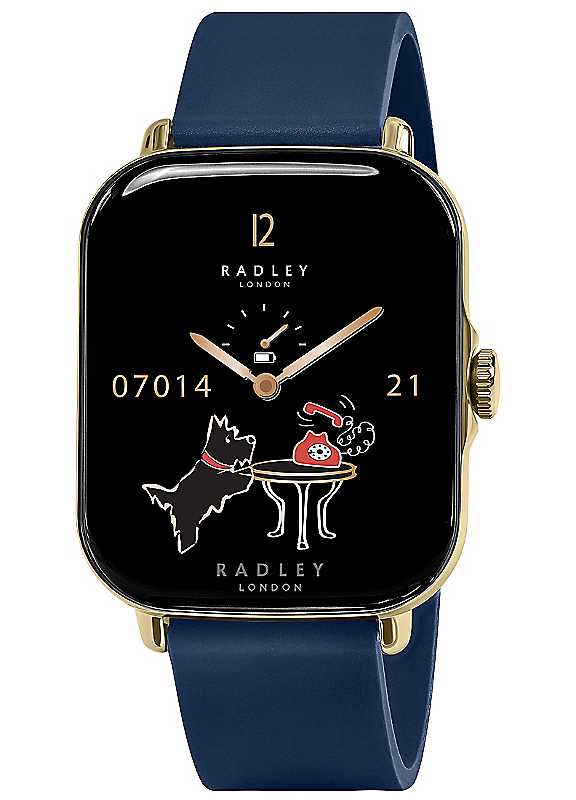 Radley Series 20 Women's Navy Silicone Strap Smart Calling Watch - Image 4