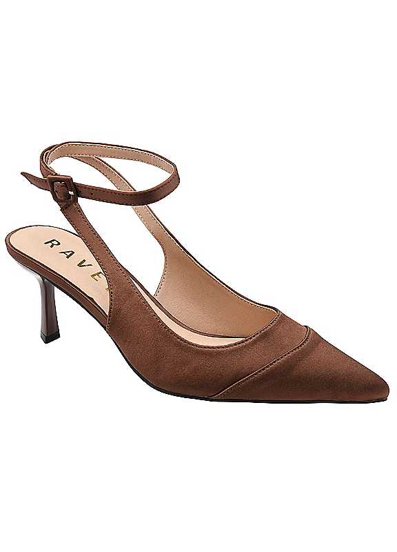 Ravel Catrine Sling Back Heel, Brown, Size 8, Women - Image 2