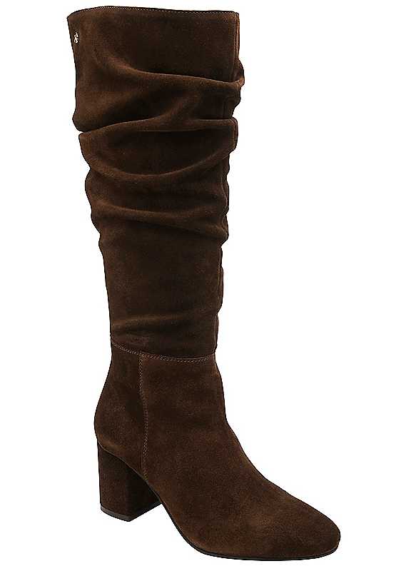 Ravel Farley Block Heel Slouch Knee Boot, Brown, Size 7, Women - Image 2