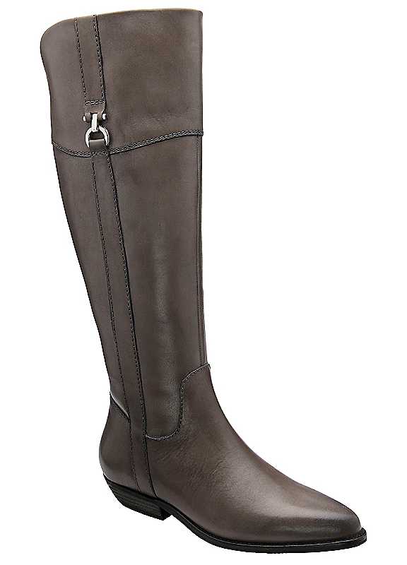 Ravel Women's 'Forge' Leather Knee-High Boots in Grey | Size: 5 - Image 3