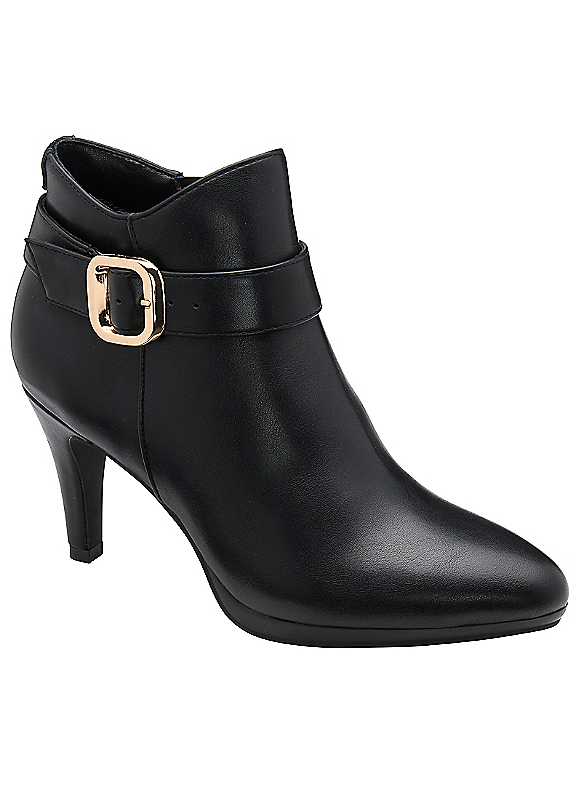 Ravel Women's Black 'Gresley' Stiletto Heel Shoe-Boots | Size: 4 - Image 5