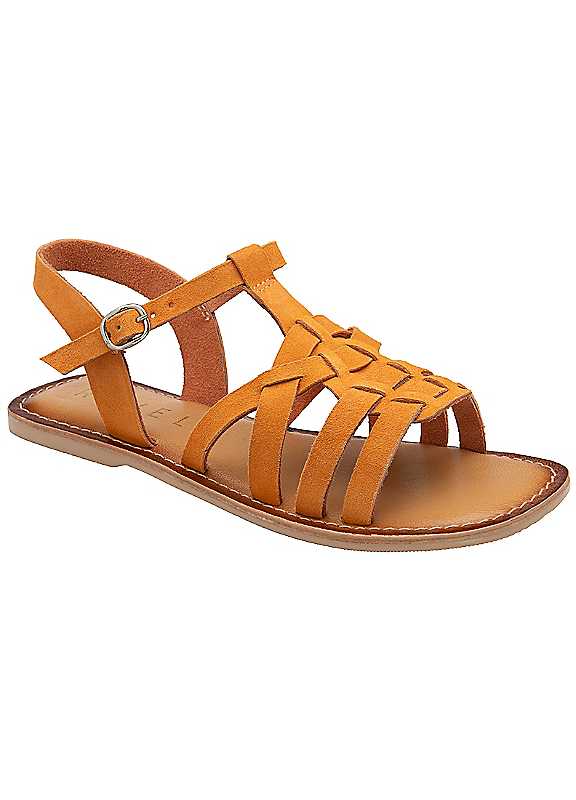 Ravel Women's Orange Suede Laver Sandals Colour: : Size 3 - Image 3