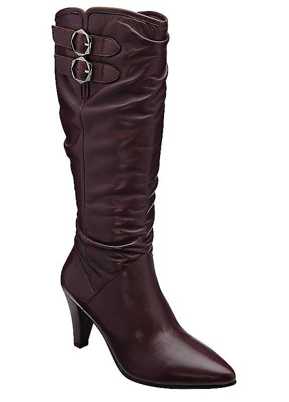 Ravel Women's Bordo Manton Leather Knee-High Boots