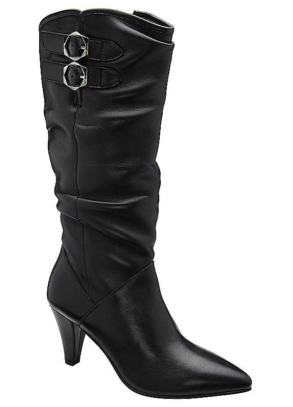 Ravel Women's Black Manton Leather Knee-High Boots