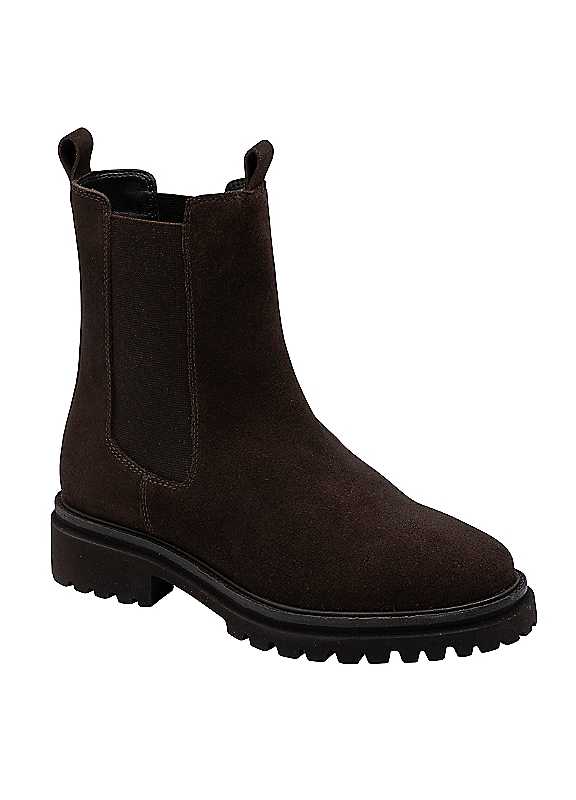 Ravel Women's Brown Stoak Suede Ankle Boots