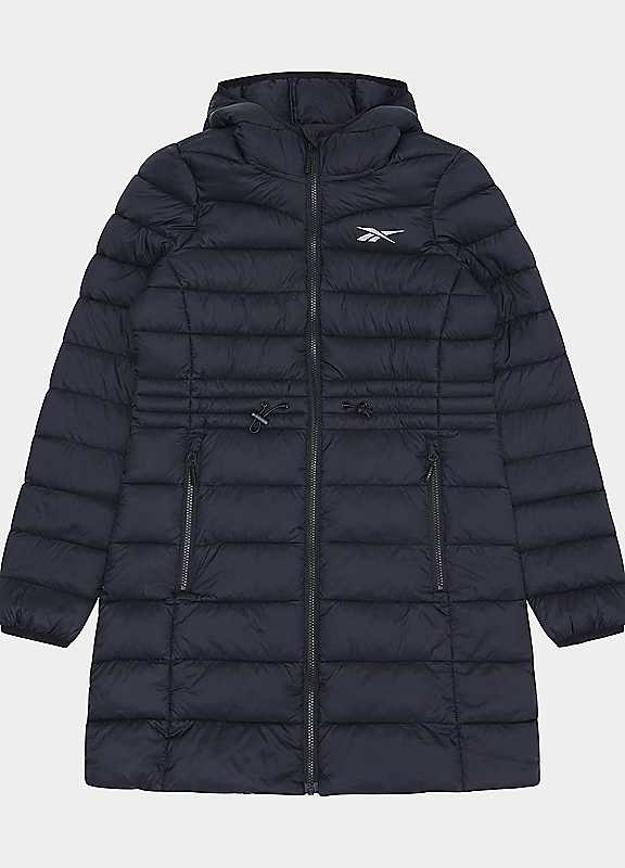 Reebok Women's Long Glacier Shield Padded Jacket in Black Size M - Image 3