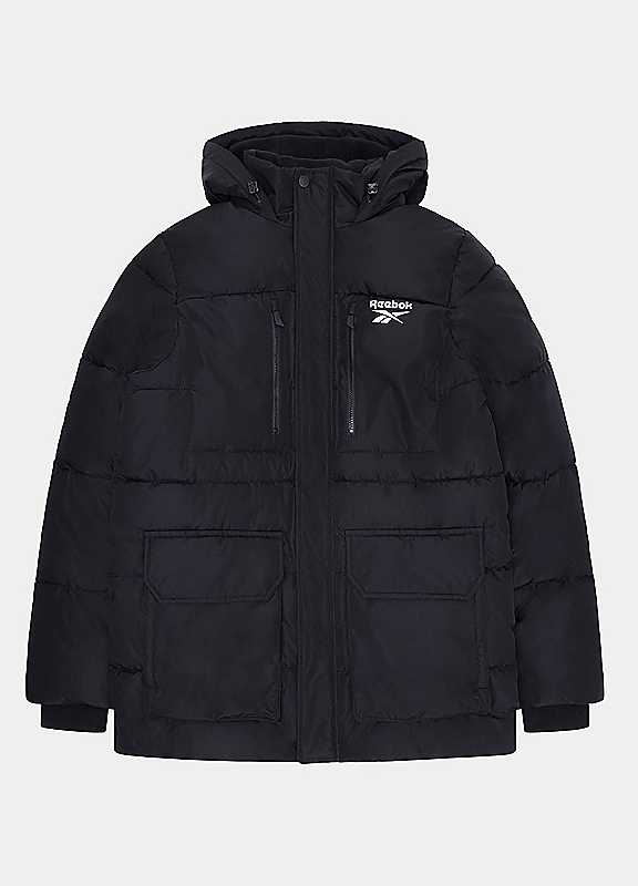Reebok Men's Puffer Parka Jacket - Black - XL - Image 4