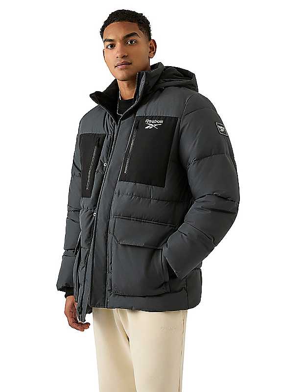 Reebok Mens Puffer Parka Jacket - Image 3