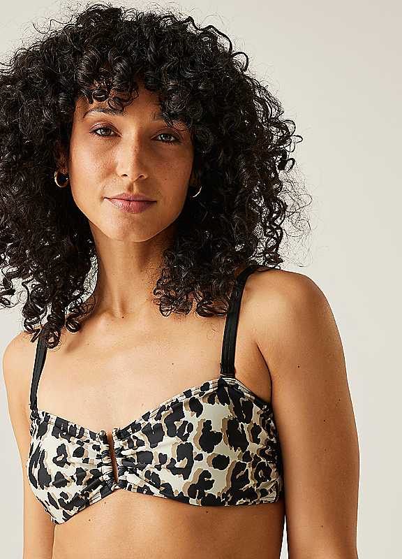 Regatta Leopard Print Aceana Iii Bikini Top Size 18