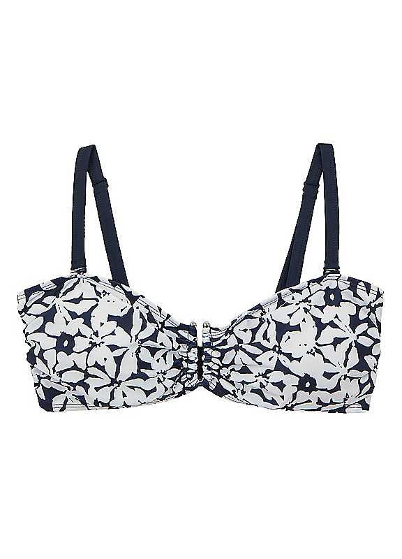 Regatta Navy Floral Aceana Iii Bikini Top Size 16