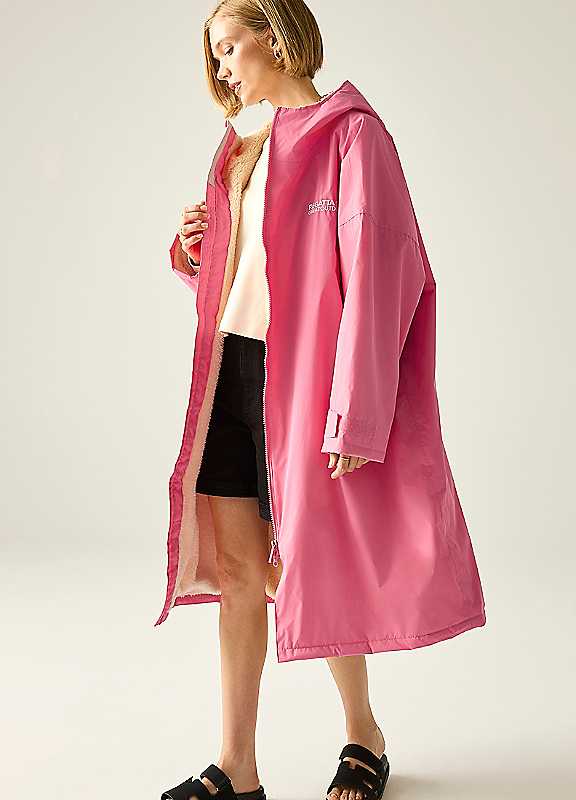 Regatta Adult Waterproof Robe, Pink, Size S-M, Women - Image 6