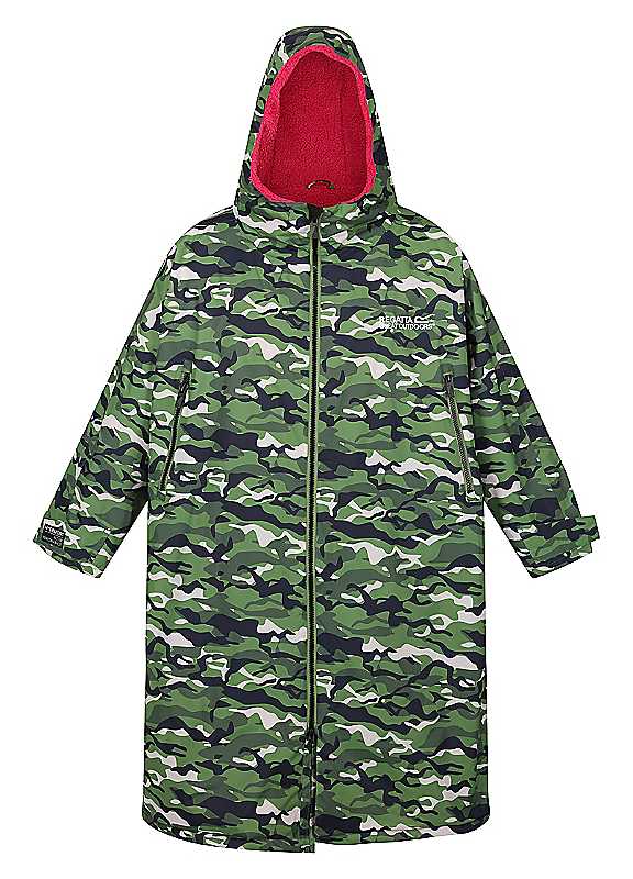 Regatta Unisex Green Adult Waterproof Changing Robe In | : Large - Image 11