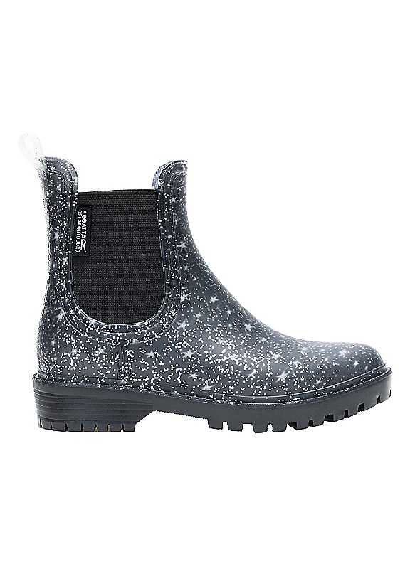 Regatta Kids’ Harriet Ii Wellingtons - Black UK Kids Size 1 - Image 6