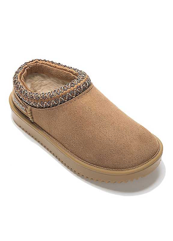 Regatta Girls Burnt Tan Risley Waterproof Fur Lined Mule - Size 9K Kids - Image 7