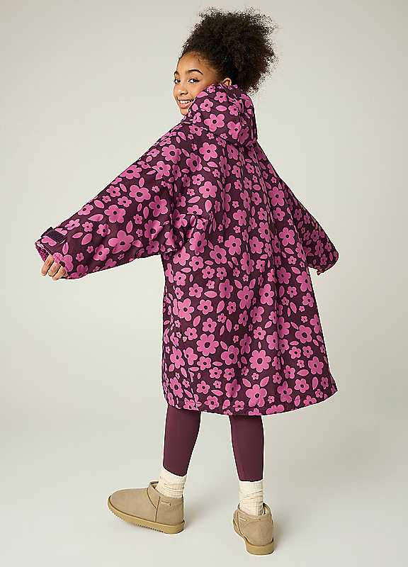 Regatta Unisex Burgundy Junior Waterproof Changing Robe In | : Size 3-5 Years - Image 5