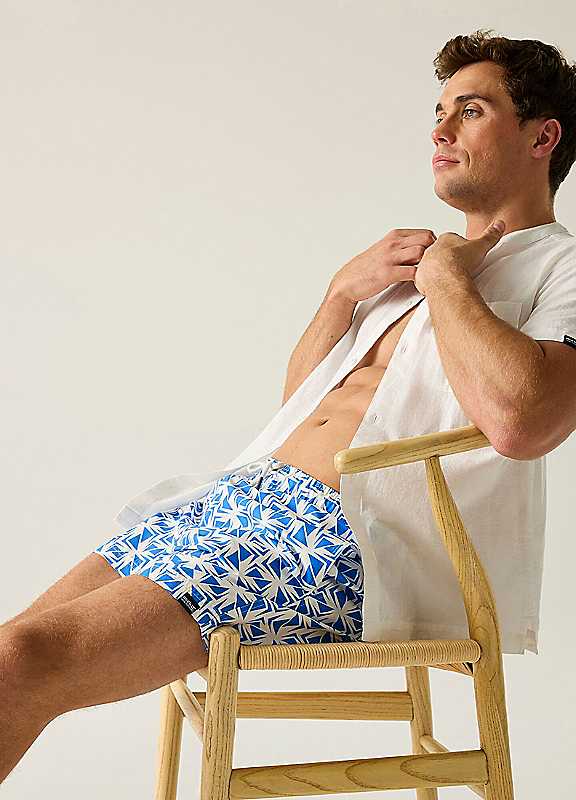Regatta Men's Bright Blue Loras Quick-Dry Swim Shorts In | Size: 2XL - Image 4