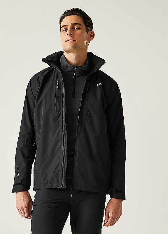Regatta Men's Black Calderdale Vi Jacket Small