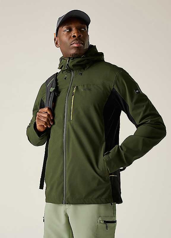Regatta (3Xl, Dark Khaki/Black) Mens Birchdale Ii Waterproof Jacket - Image 5