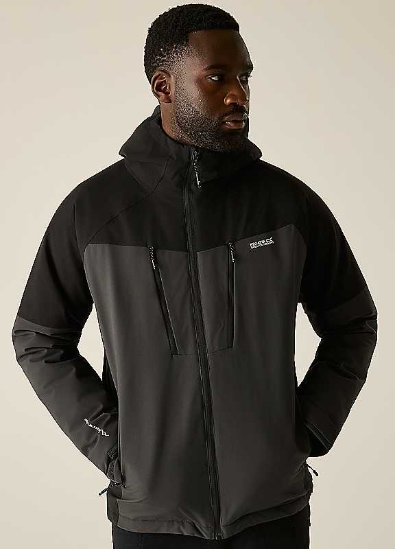 Regatta Men's Charcoal Waterproof Hooded Highton Stretch Padded Jacket In | : Small - Image 6