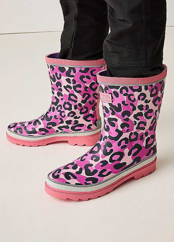 Regatta Kids Kids Mudplay Iii Waterproof Boots - Leopard Leopard - UK Infant - Image 5