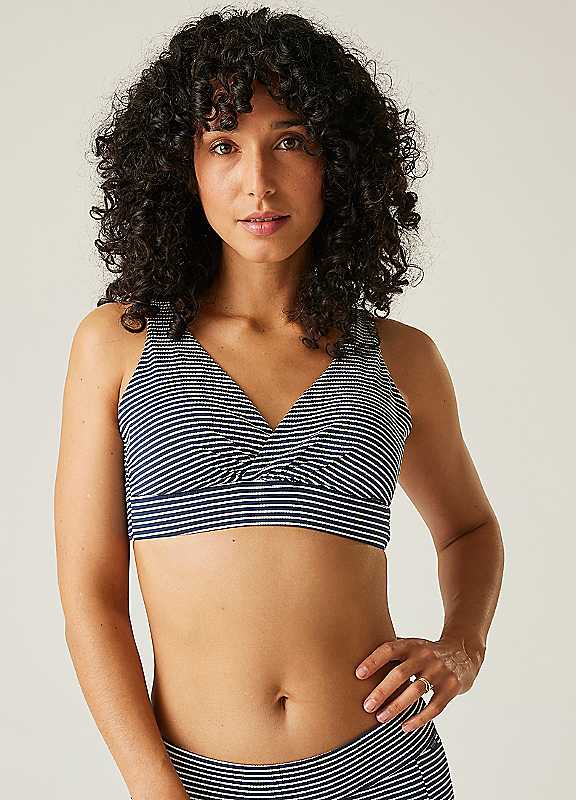 Regatta Navy Stripe Paloma Bikini Top Size 14