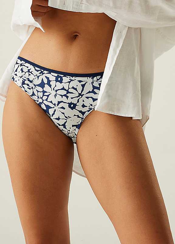 Regatta Navy Floral Paloma Swim Briefs Size 14