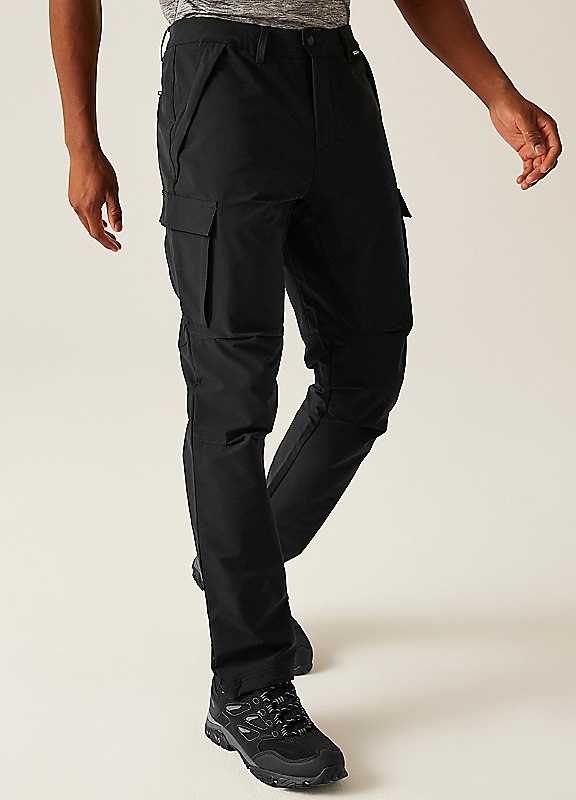 Regatta Men's Black Questra Cargo Trousers Size 40