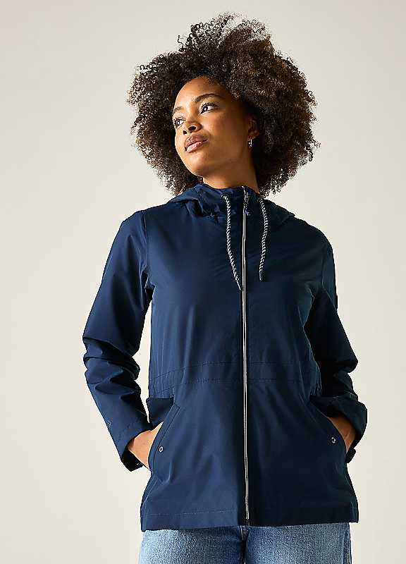 Regatta Women's Mid Navy Bayletta Hooded Waterproof Jacket In | : Size 12 - Image 8