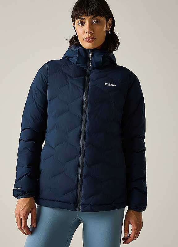 Regatta Women's Hooded Deyla Quilted Jacket in Navy | Size: 16 - Image 6