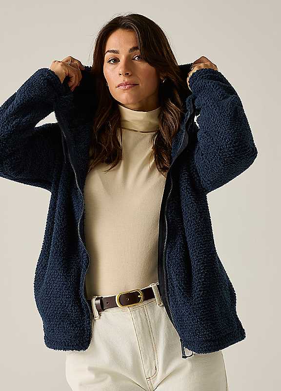 Regatta Women's Navy Hooded Evelina Fleece In | : Size 10 - Image 4