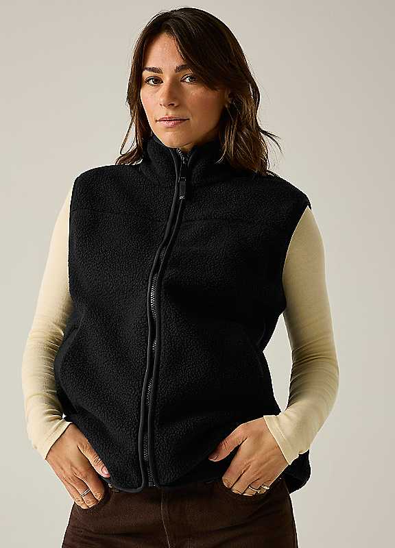Regatta Women's Black Cosy Frankie Borg Bodywarmer In | Size: 18 - Image 3