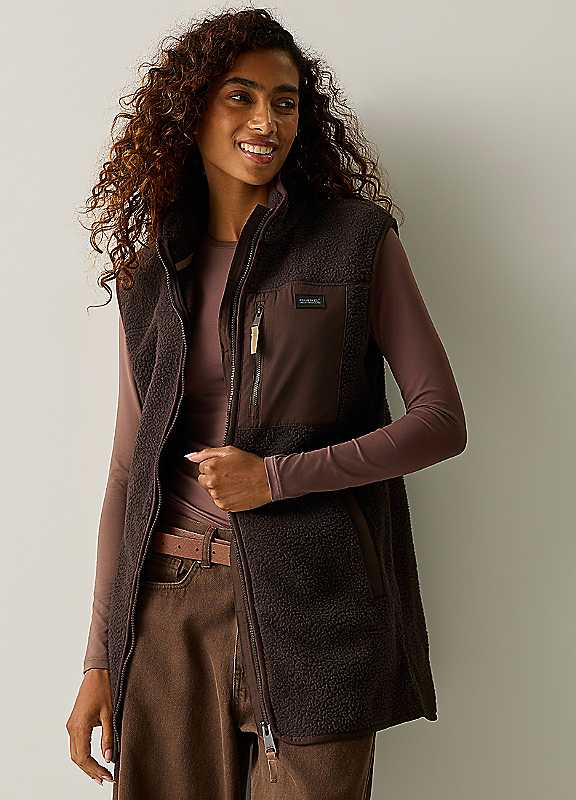 Regatta Women's Marron Sleeveless Fleece Frankie Borg Longline - Image 7