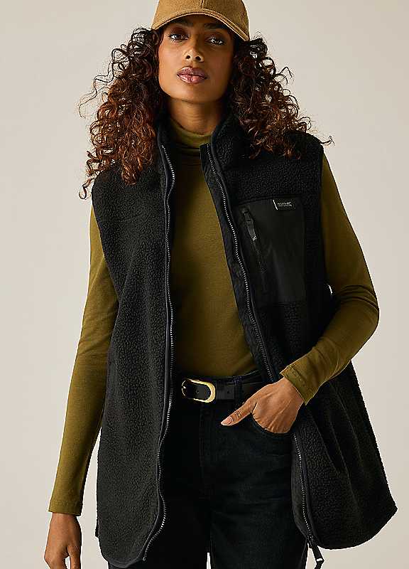 Regatta Women's Black Frankie Borg Longline Body Warmer - Image 7