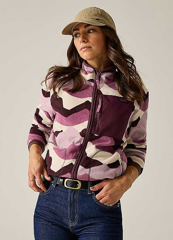 Regatta Women's Cosy Frankie Full Zip Fleece Sweatshirt in Burgundy | Size: 20 - Image 2