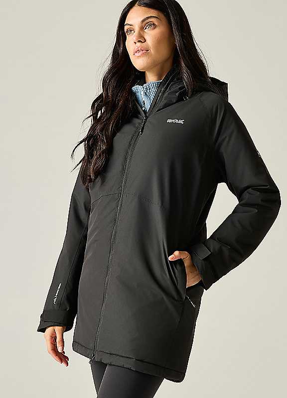 Regatta Women's Mabrie Waterproof Jacket - Black - 14 - Image 5